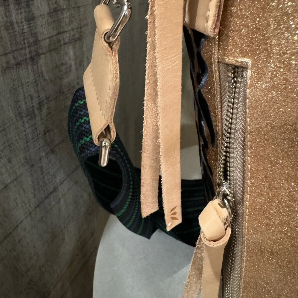 Consuela Leopard Print Tote with Tan and Green Accents - Picture 8 of 12